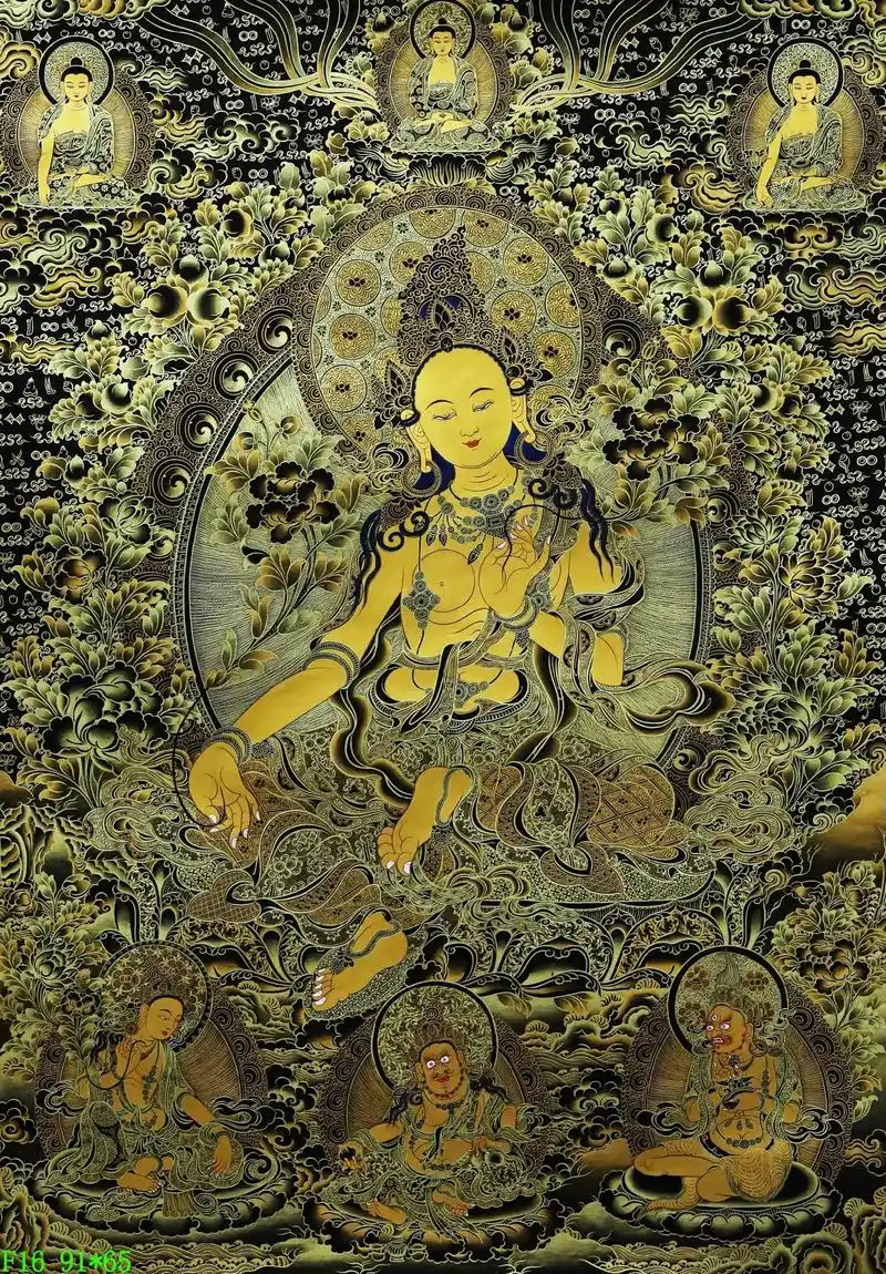 青海热贡唐卡名家罗藏尼玛老师作品