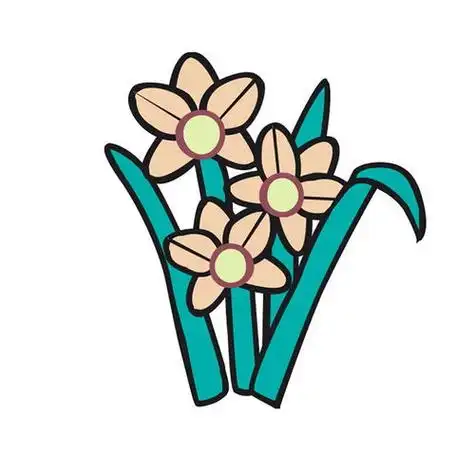 花卉图片手绘简笔画 花卉图片手绘简笔画带色彩