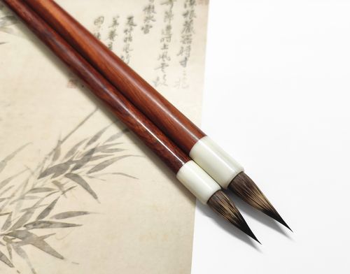 小楷纯紫兔毫野兔兔毛毛笔书法硬毫铁头信札毛笔