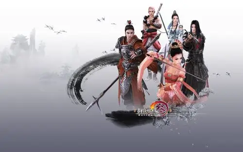 求剑三这张图的大图,有途中人物免抠素材最好