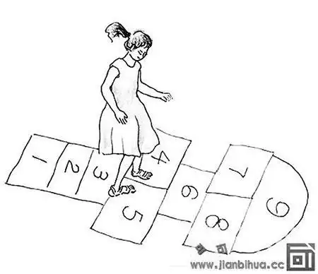 中国传统游戏跳房子手抄报中国传统手抄报