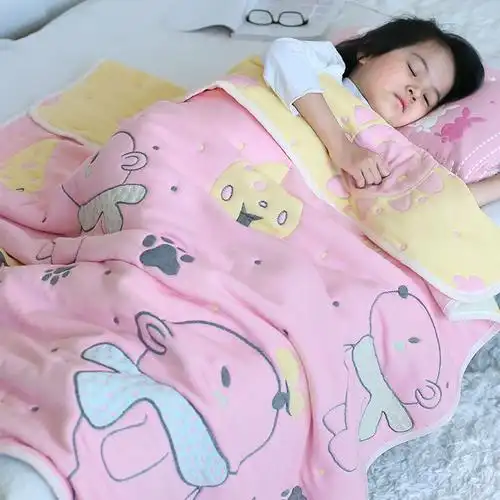 十层纱布盖被子儿童小孩幼儿园午睡棉被童被秋冬季加厚宝宝盖毯子