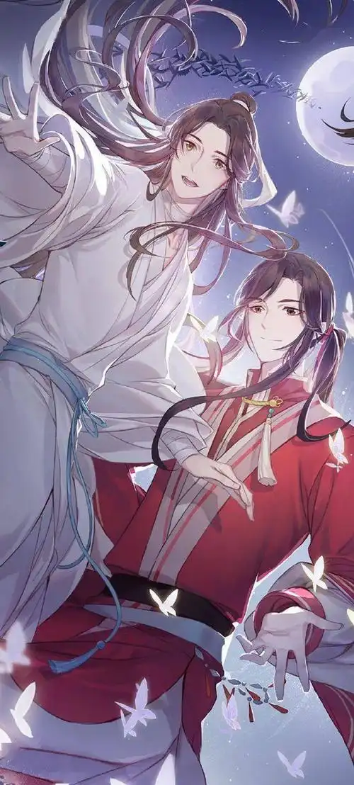 天官赐福手机壁纸为你花开满城为你灯明三千