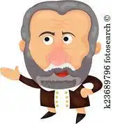 伽利略简笔画头像