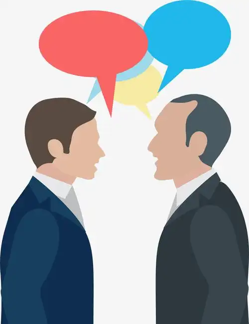 人物对话矢量素材