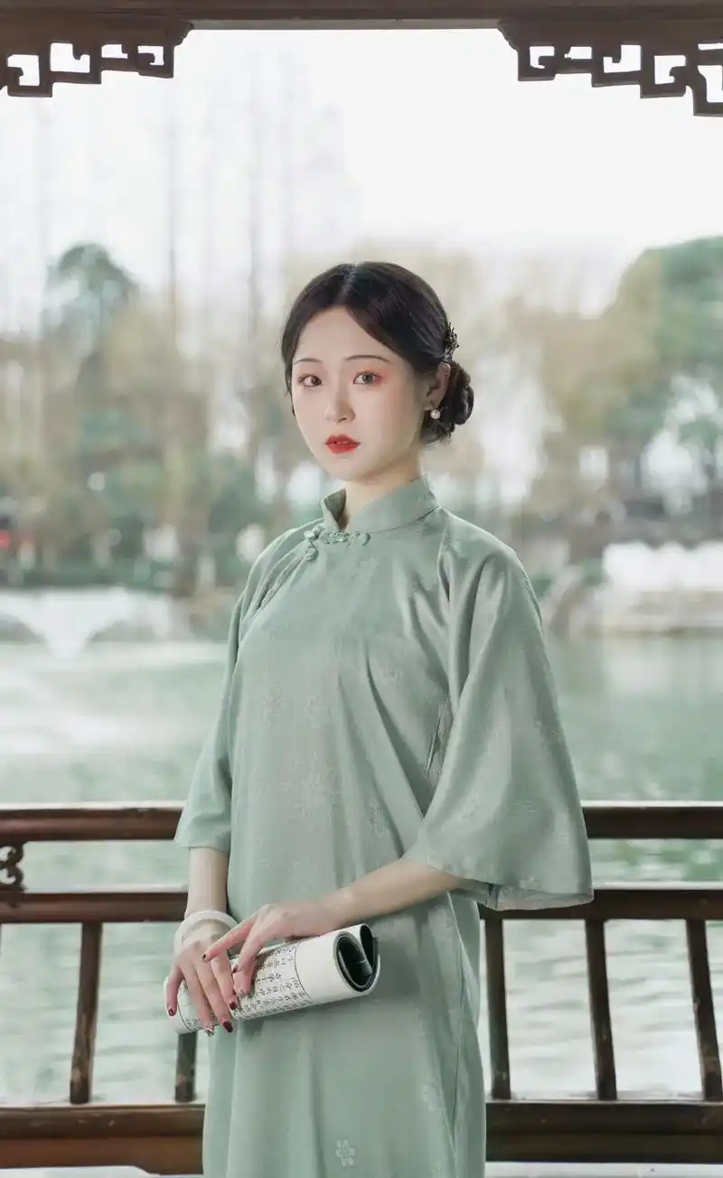 古法旗袍 #1920s 倒大袖旗袍93围松量2-4㎝选码, - 抖音