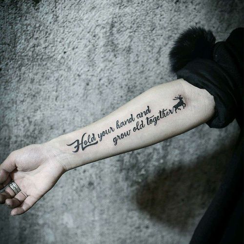 纹身贴字母 英文防水持久女个性男暗黑系网红 黑色刺青逼真包邮