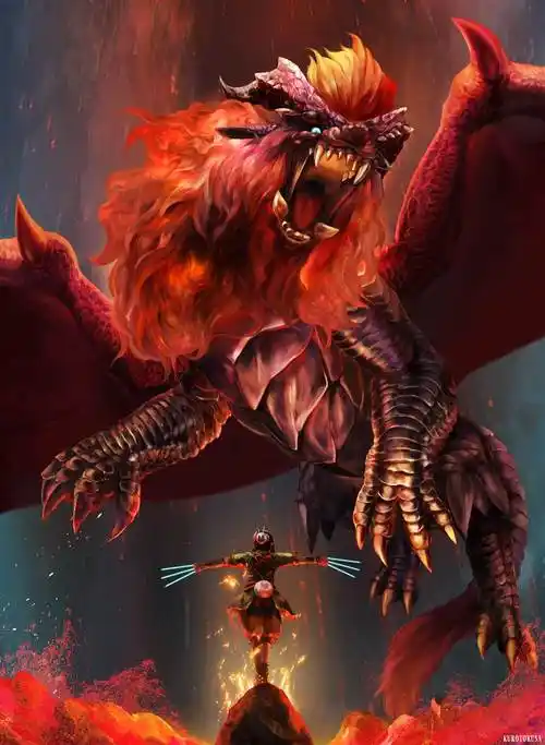 テオ黒木贼kurotokusa的怪物猎人插画图片