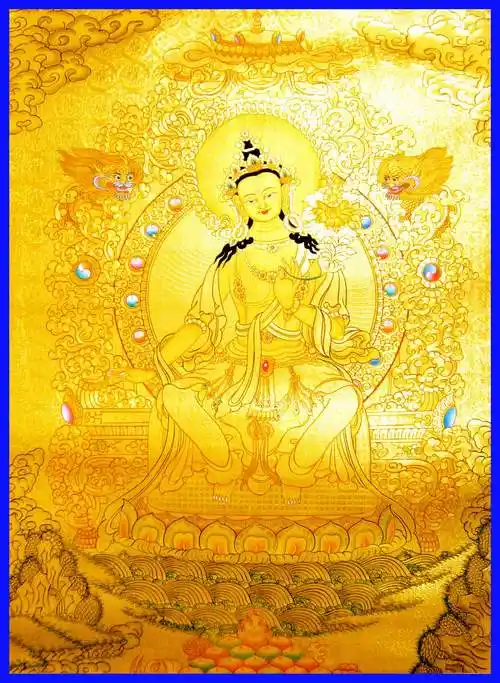 南无弥勒菩萨(高清晰超大金唐卡) - 『 佛艺宝萃 』 - 清净莲海六合敬