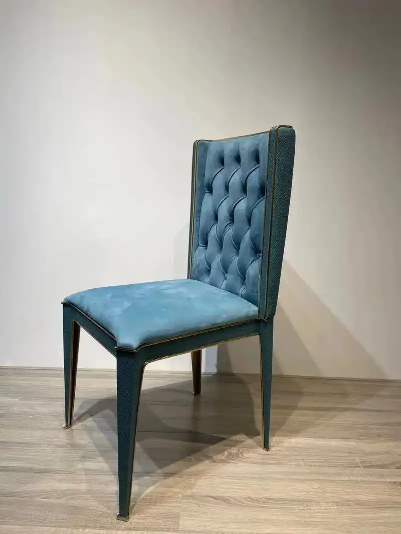 这也太漂亮|相信你会喜欢这一把轻奢餐椅60这款椅的框架采用不锈