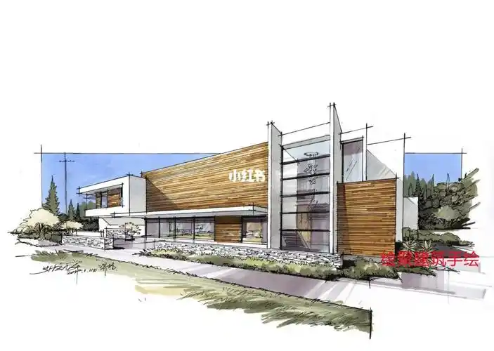 建筑设计 #建筑手绘 #建筑学考研 #建筑小天才 #绘聚建筑手绘  #绘聚