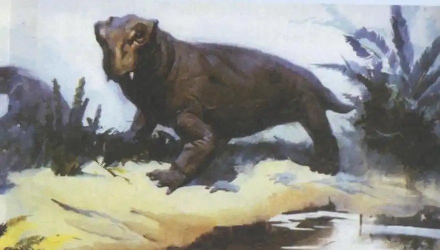 p>二齿兽是属于二齿兽科的一种古爬行动物.