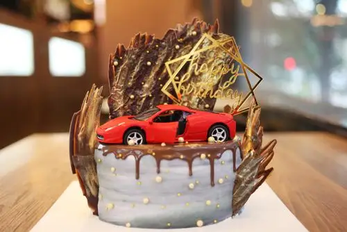 场景主题蛋糕系列|法拉利跑车 红色跑车,如图款式,新鲜水果,动物性淡