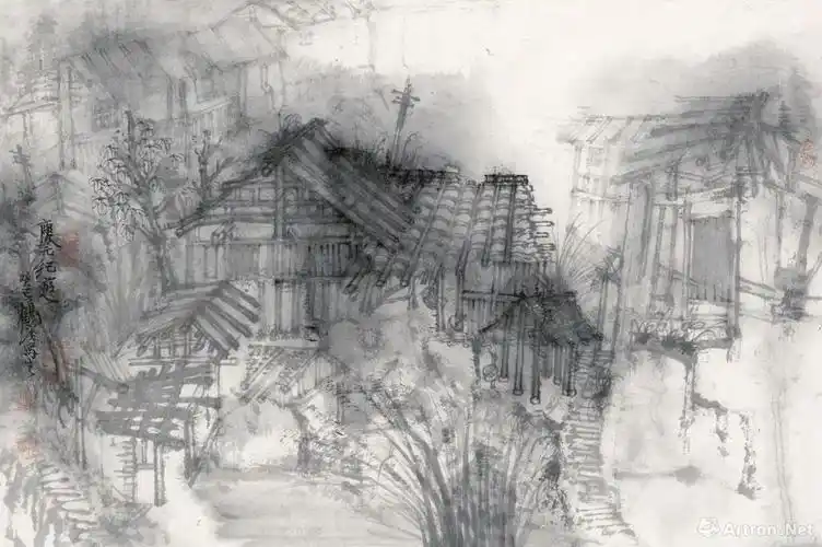 庆元写生2_山水作品在线展_王静芳作品展_王静芳在线作品_王静芳官方