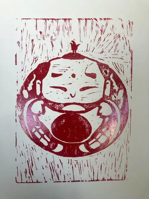 吹塑纸版画,让课堂不再枯燥