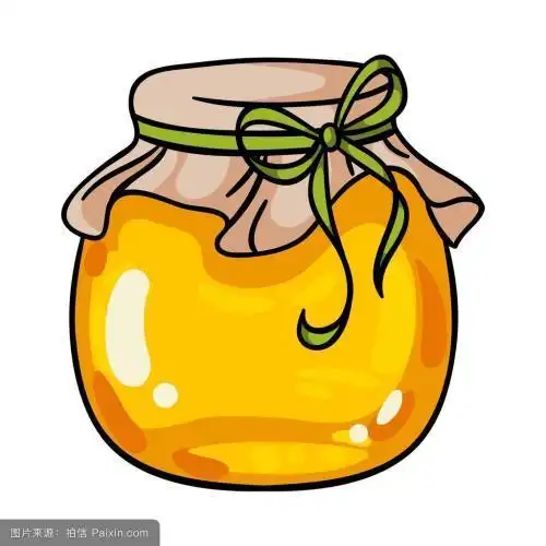 简笔画蜂蜜罐子