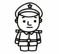 解放军士兵的简笔画画法步骤图解人物简笔画军人简笔画步骤图解军人简