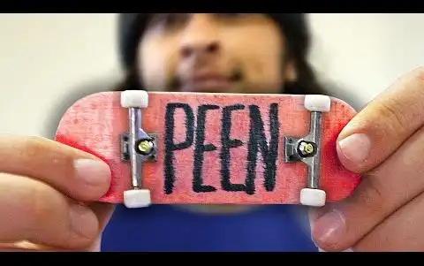 手指滑板看国外指板大佬在家自己动手制作一只指板homemadefinger