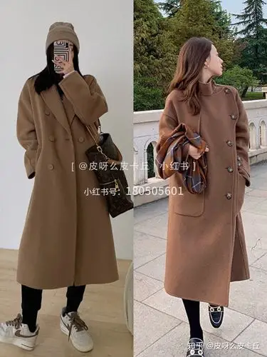 推荐#棕色外套#卡其色外套#温柔风穿搭#韩系穿搭#复古穿搭#卡其色大衣