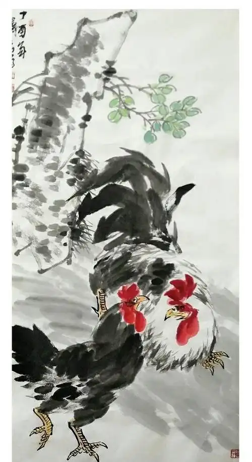 中国当代画鸡名家——王泽喜作品艺术赏析|画鸡|名家|画家_新浪新闻