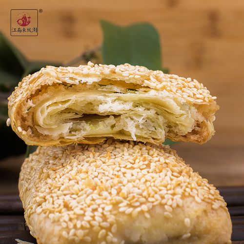 常州特产江南东坡园大麻糕麻饼芝麻酥手工传统糕点椒盐味甜味酥饼