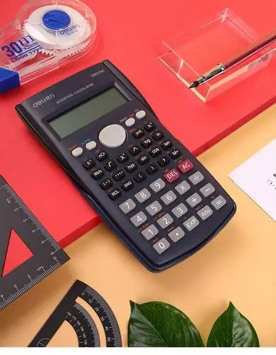 得力彩色函数计算器中小学生数学考试多功能科学计算机开根号立方