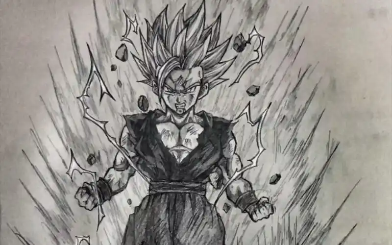 【龙珠z】超级赛亚人2孙悟饭 手绘