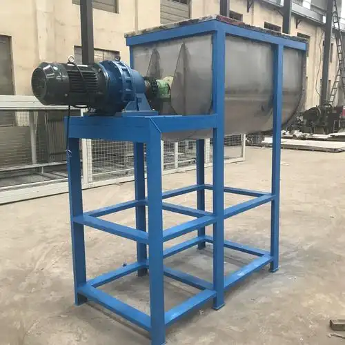 螺带式不锈钢搅拌机卧式粉体真石漆混合机中药食品粉末混料设备