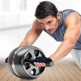 健身器材男女通用静音回弹健腹轮腹肌初学者收紧腹部家用滚轮滑轮