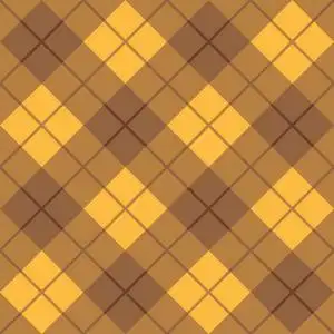 黄色格纹偏置的格纹图案,棕色和黄色照片