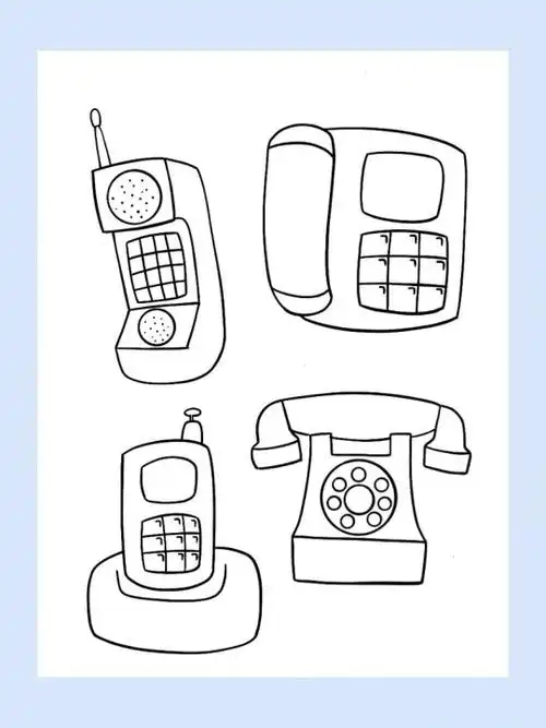 电话怎么画简笔画