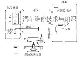 氧传感器的电路图工作原理-氧传感器的工作原理与检测方法 - 基础电路
