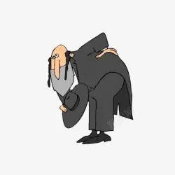 脱帽的绅士鞠躬