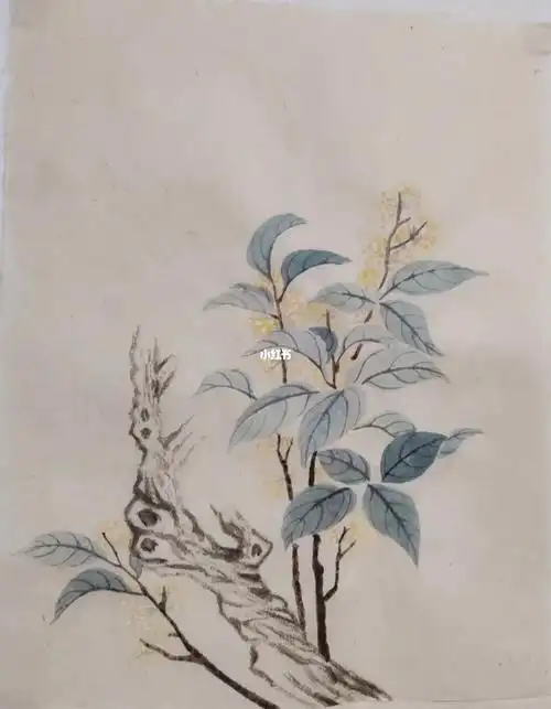 临恽寿平桂花图