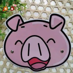 小猪看瓜头饰儿童表演道具小猴帽子小猪头套 山羊公公幼儿园演.
