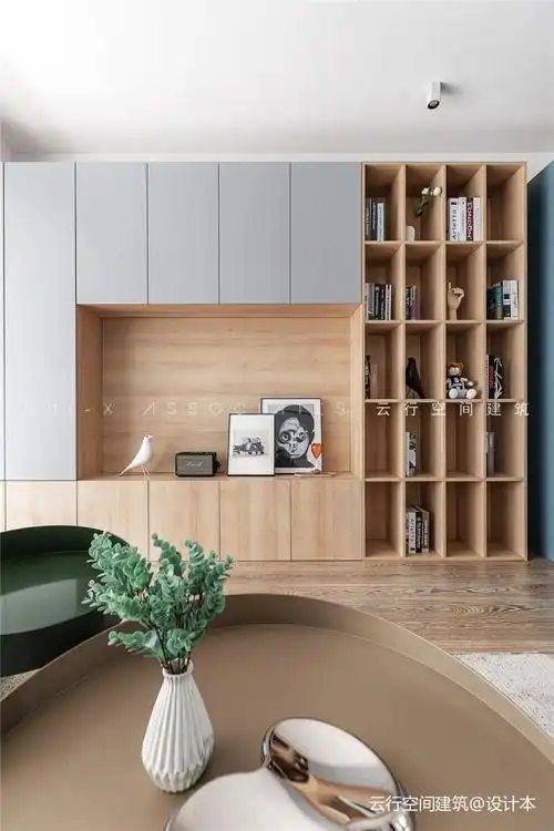 现代简约风客厅储物柜设计图 – 设计本装修效果图