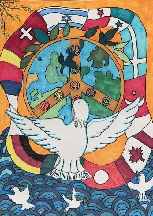 和平海报北京报送作品68幅