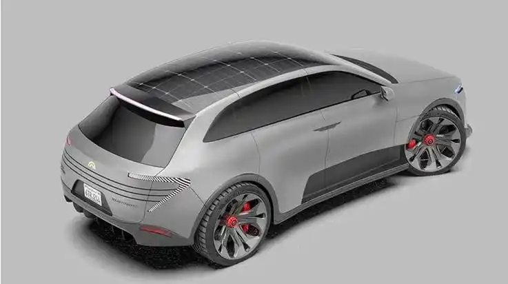 最新款太阳能电动汽车