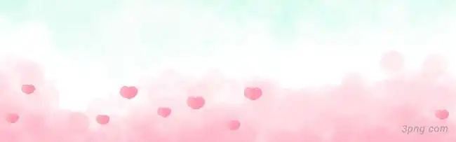 唯美手绘小情绪爱心海报背景