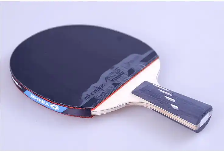 银河乒乓球拍9星专业碳素快攻型单拍九星十星10b横拍长柄带方形拍套