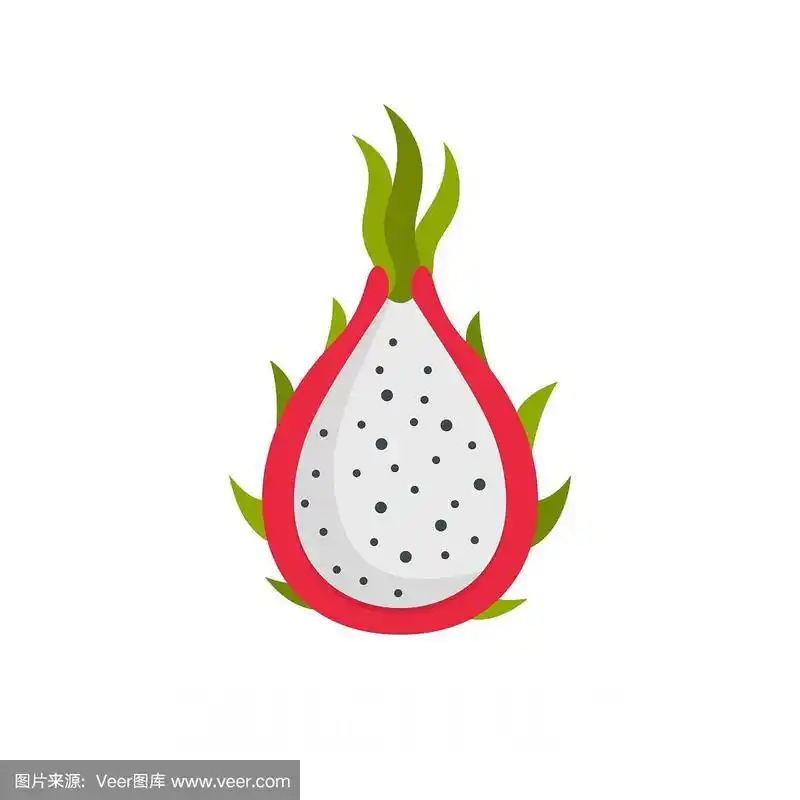 火龙果图标,扁平化风格