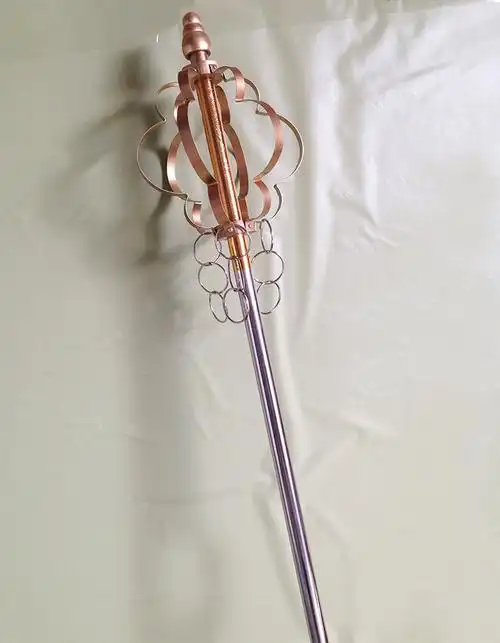 西游记 唐僧法海禅杖 法杖 儿童节年会舞台表演道具 不锈钢 2米