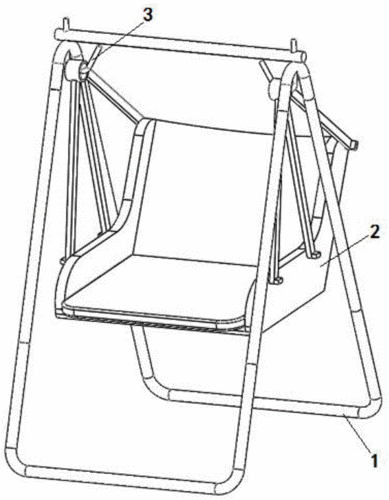 一种通过吊绳加固的吊椅的制作方法