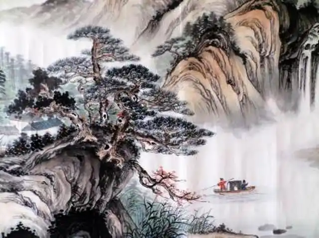 王勃《咏风》日落山水静,为君起松声