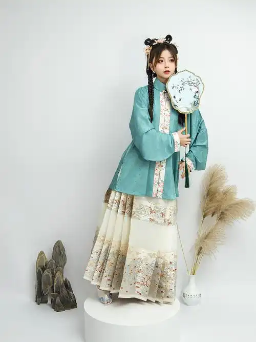 单层短衫春秋日常汉服现货掉落绘山海原创莺时上衣明制立领弓袋袖