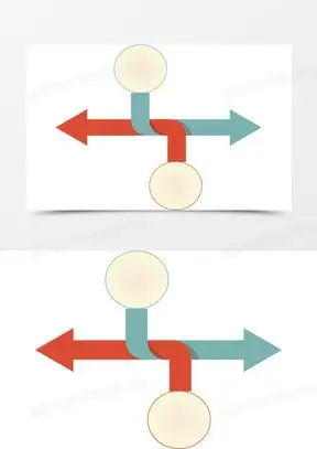 对比箭头图片素材