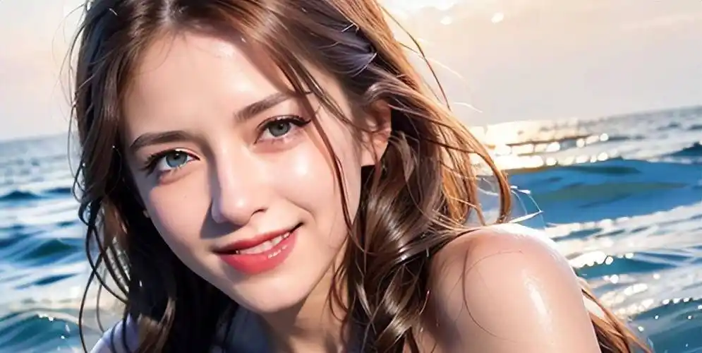 中俄混血的女孩, 可爱系._褐色_东亚_头发