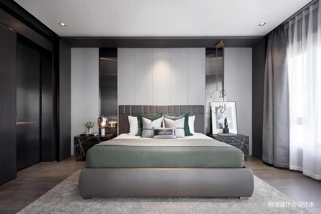 精美290平现代样板间卧室装修设计图