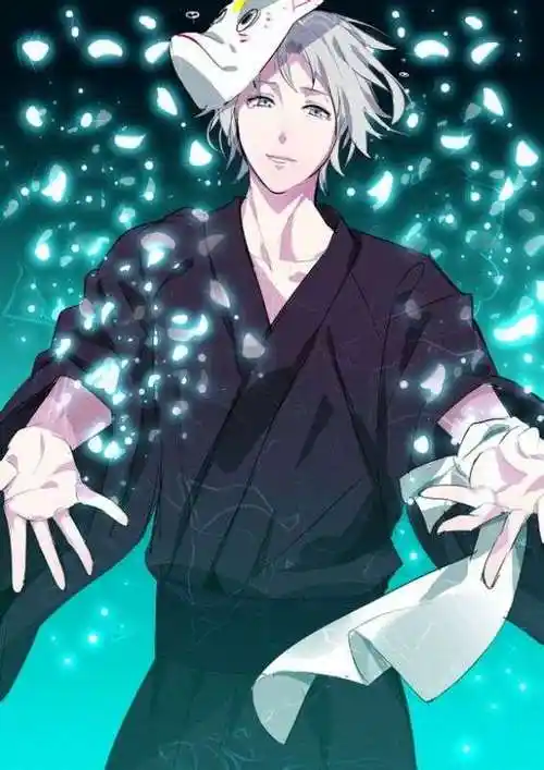 有一张图是几个男的动漫人物伸手