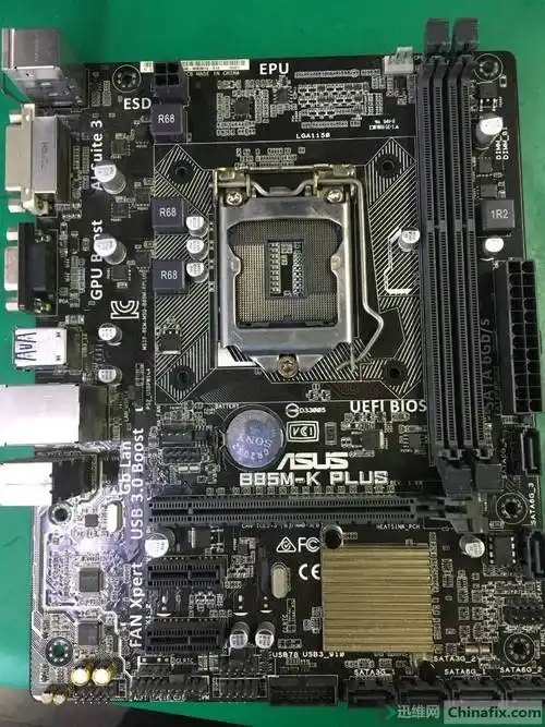 华硕b85m-k plus主板有复位无显示-迅维网-维修论坛